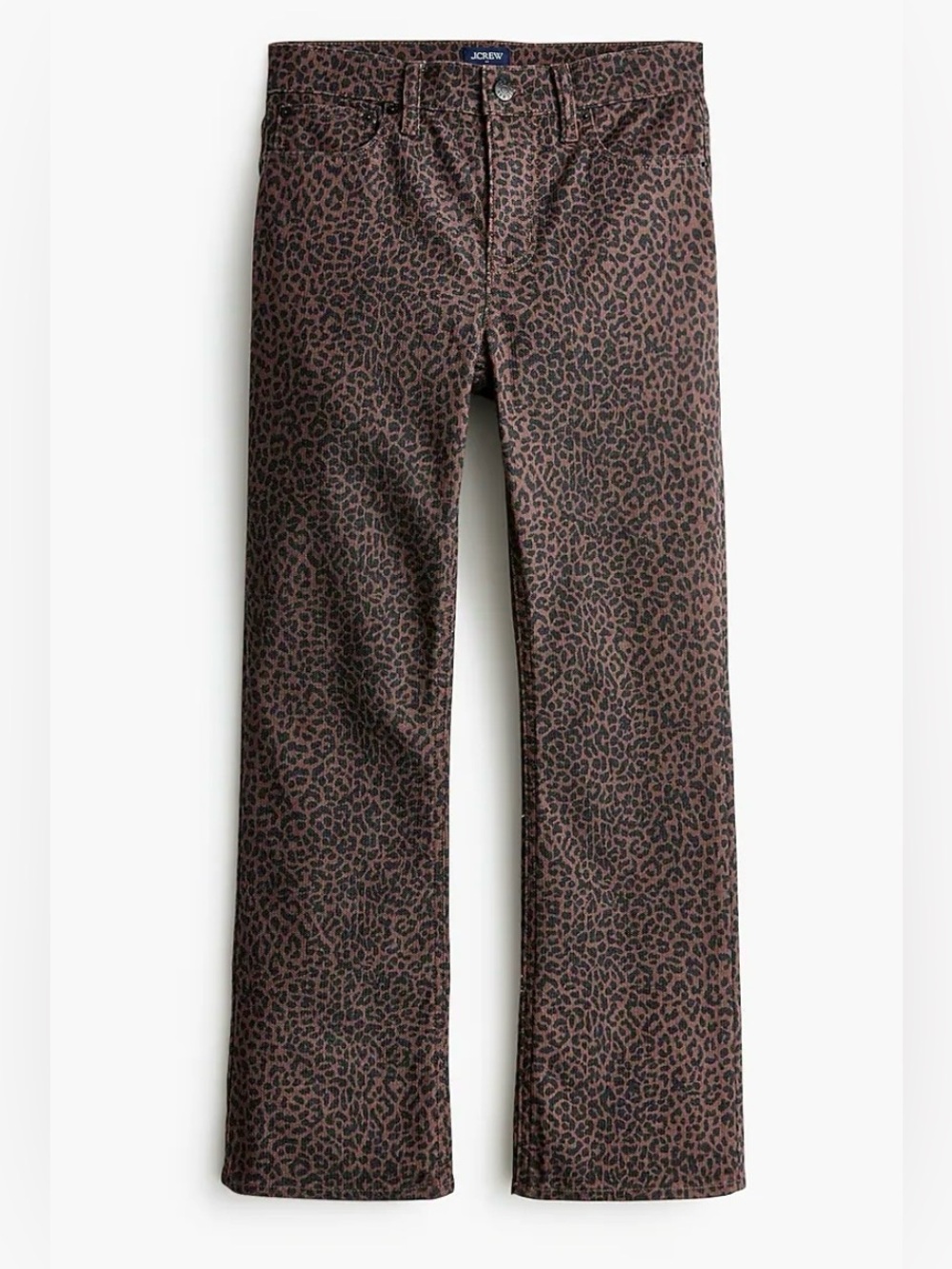 J Crew Factory All Day Stretch Leopard Jeans, NWT Size 30